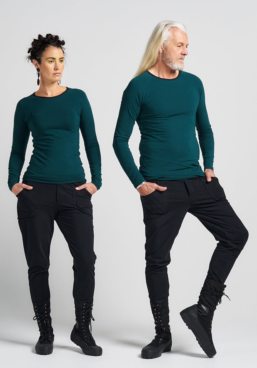 long sleeve mens tops, unisex clothes, organic cotton top