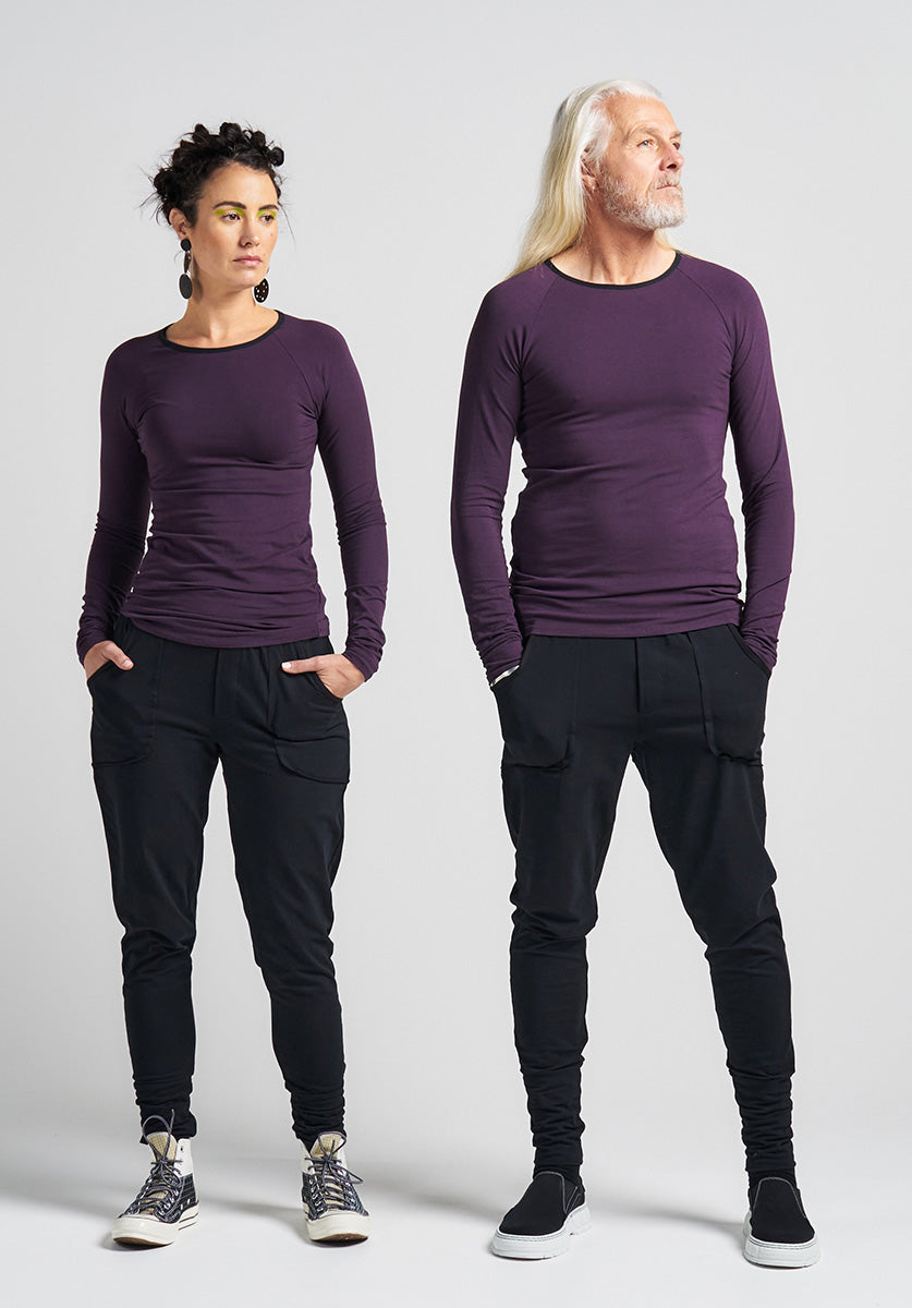 long sleeve top, organic cotton tops, australian made clothes
