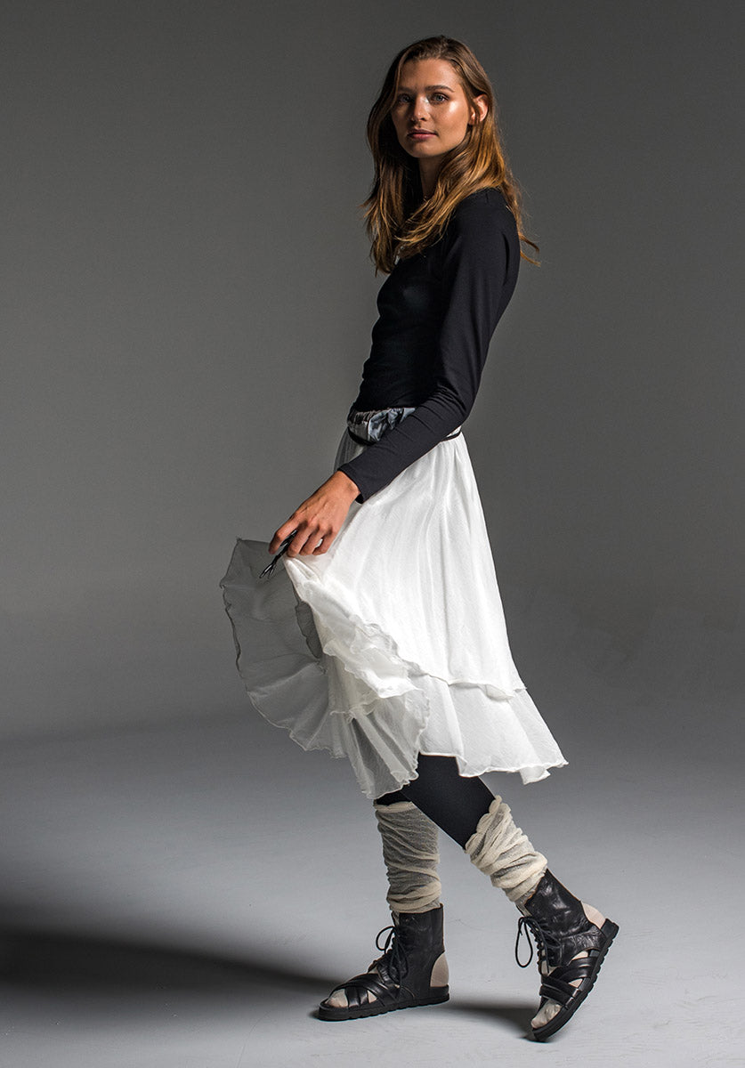 Enigma skirt 2-tier all natural