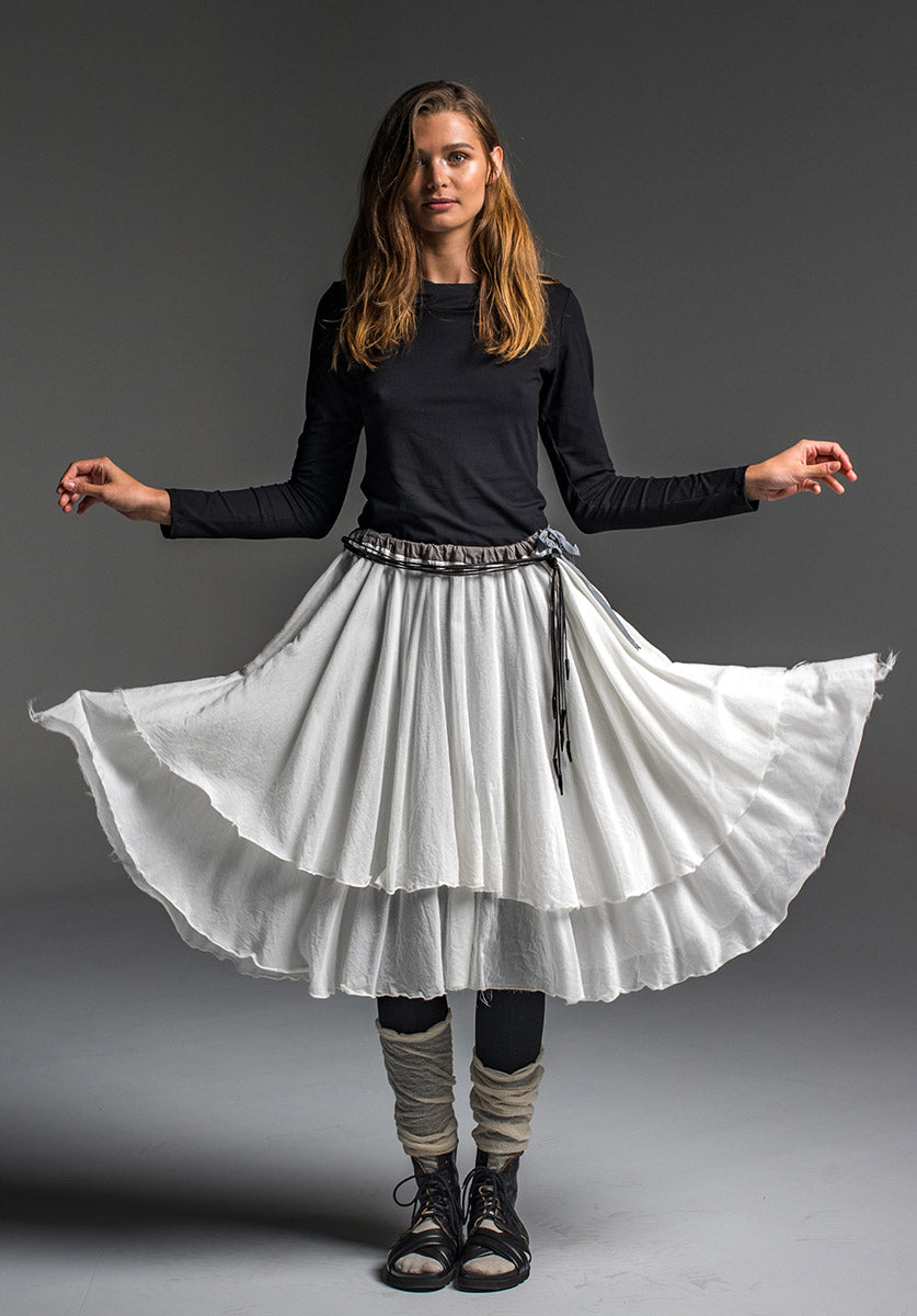Enigma skirt 2-tier all natural