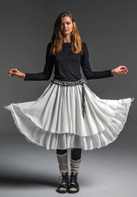 Enigma skirt 2-tier all natural