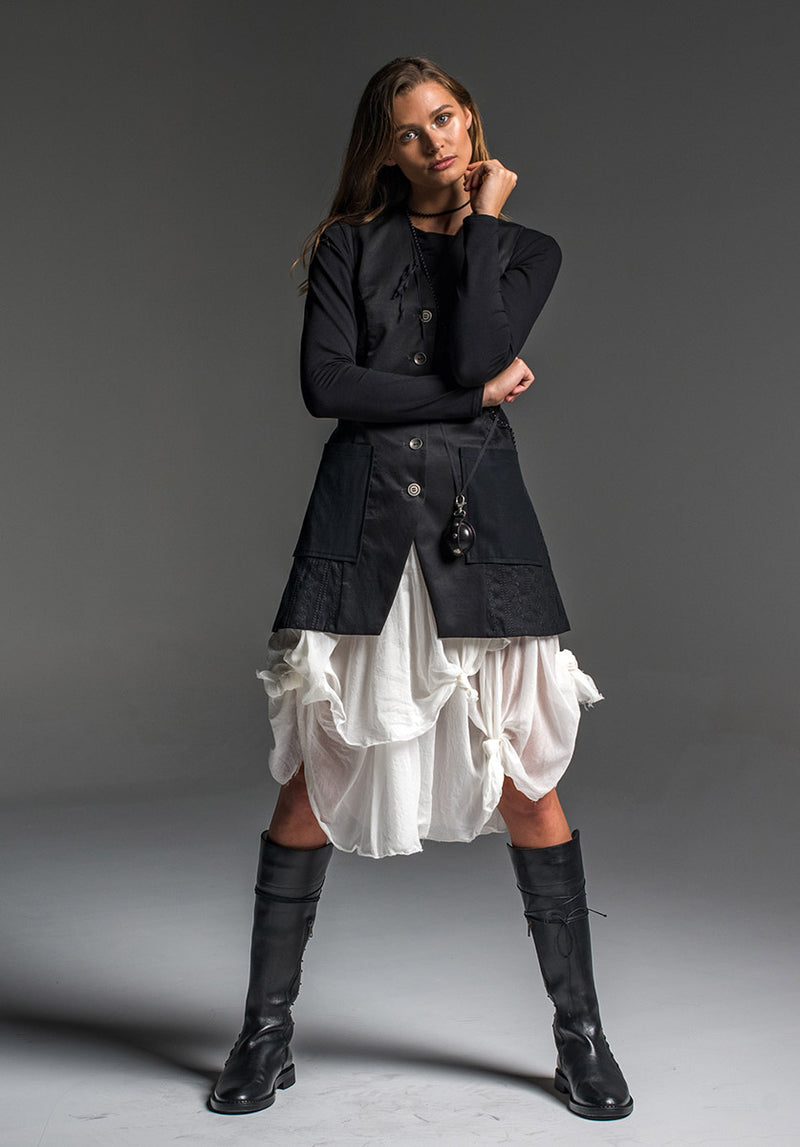 Enigma skirt 2-tier all natural