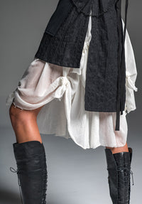 Enigma skirt 2-tier all natural