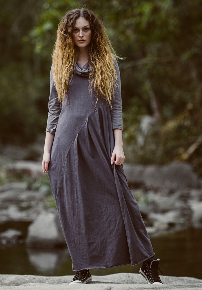 knit maxi dress, clothing manufactured in australia