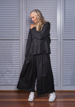 casual pants for women, black tencel pant