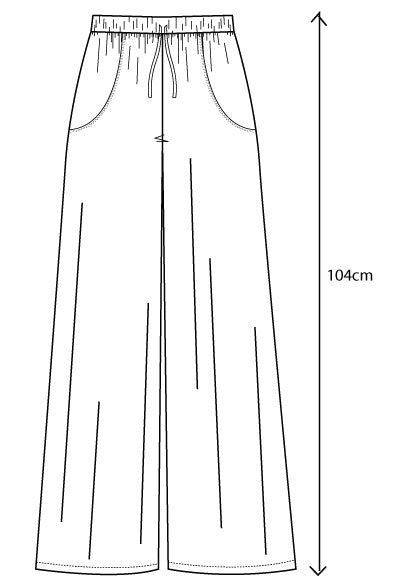 Honey Gem pant natural grevillea cotton