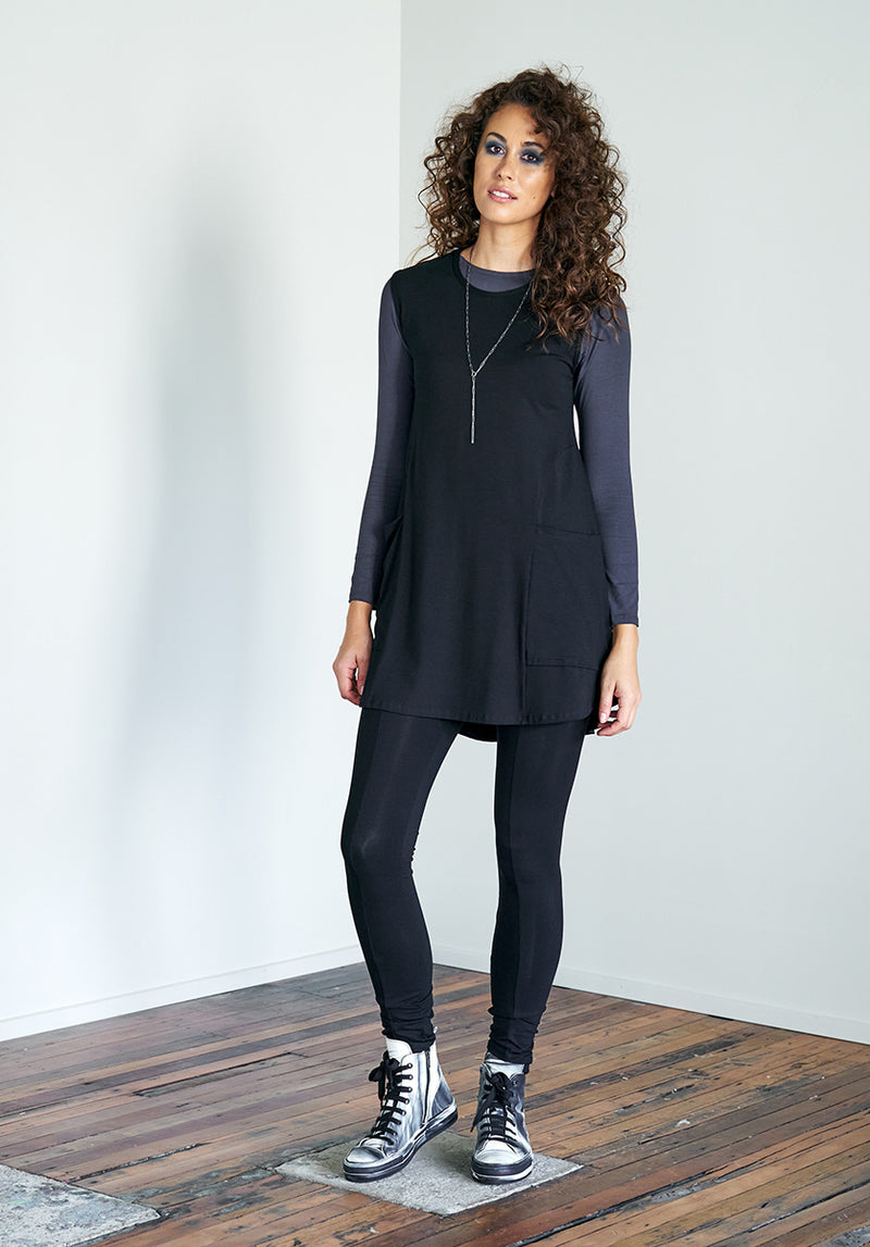 Lanky legs black bamboo