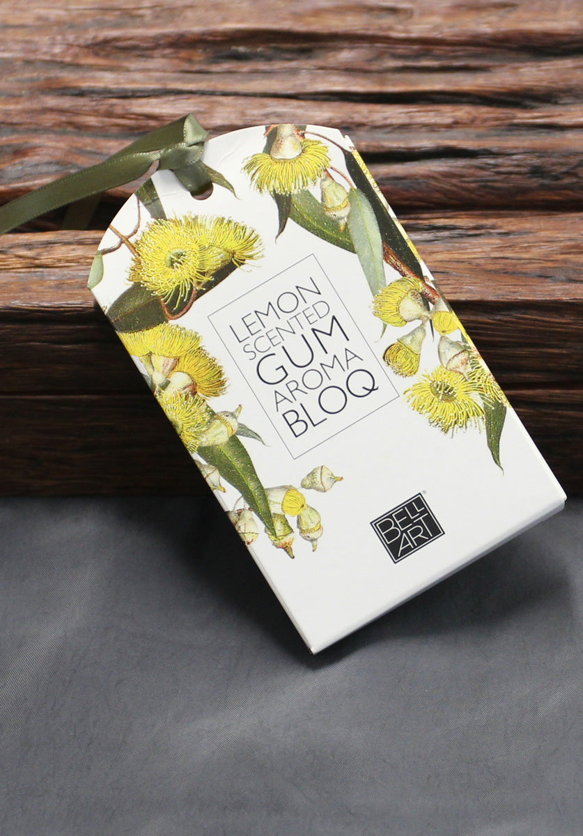australian aromatic drawer sachets, lemon gum scent