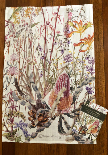Swan Coastal Plain Wildflowers - Linen Tea Towel
