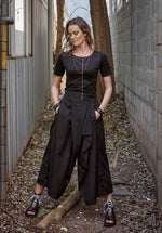 ladies fashion online, funky fashion at any age, black cotton fashion, ethical pants boutique