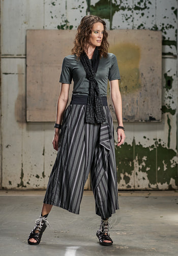 funky fashion designer, green womens pants, trendy clothing made in australia