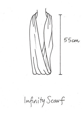 Merino infinity scarf oat