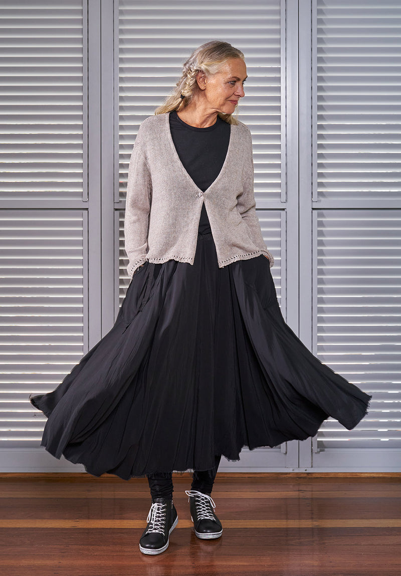midi black skirt, Australian made skirts