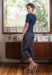 Montage pant grey cotton stripes