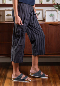 Montage pant grey cotton stripes