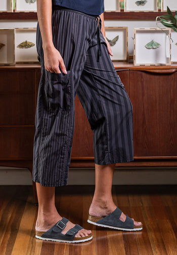Montage pant grey cotton stripes
