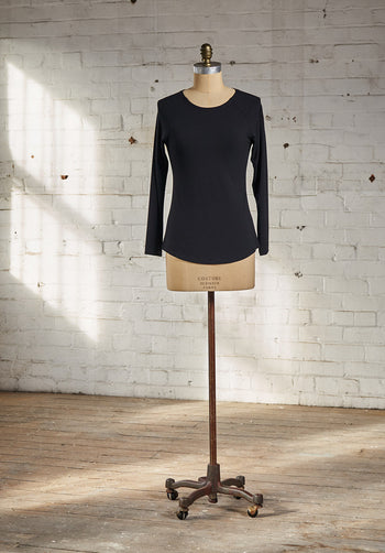 Multitude top black bamboo
