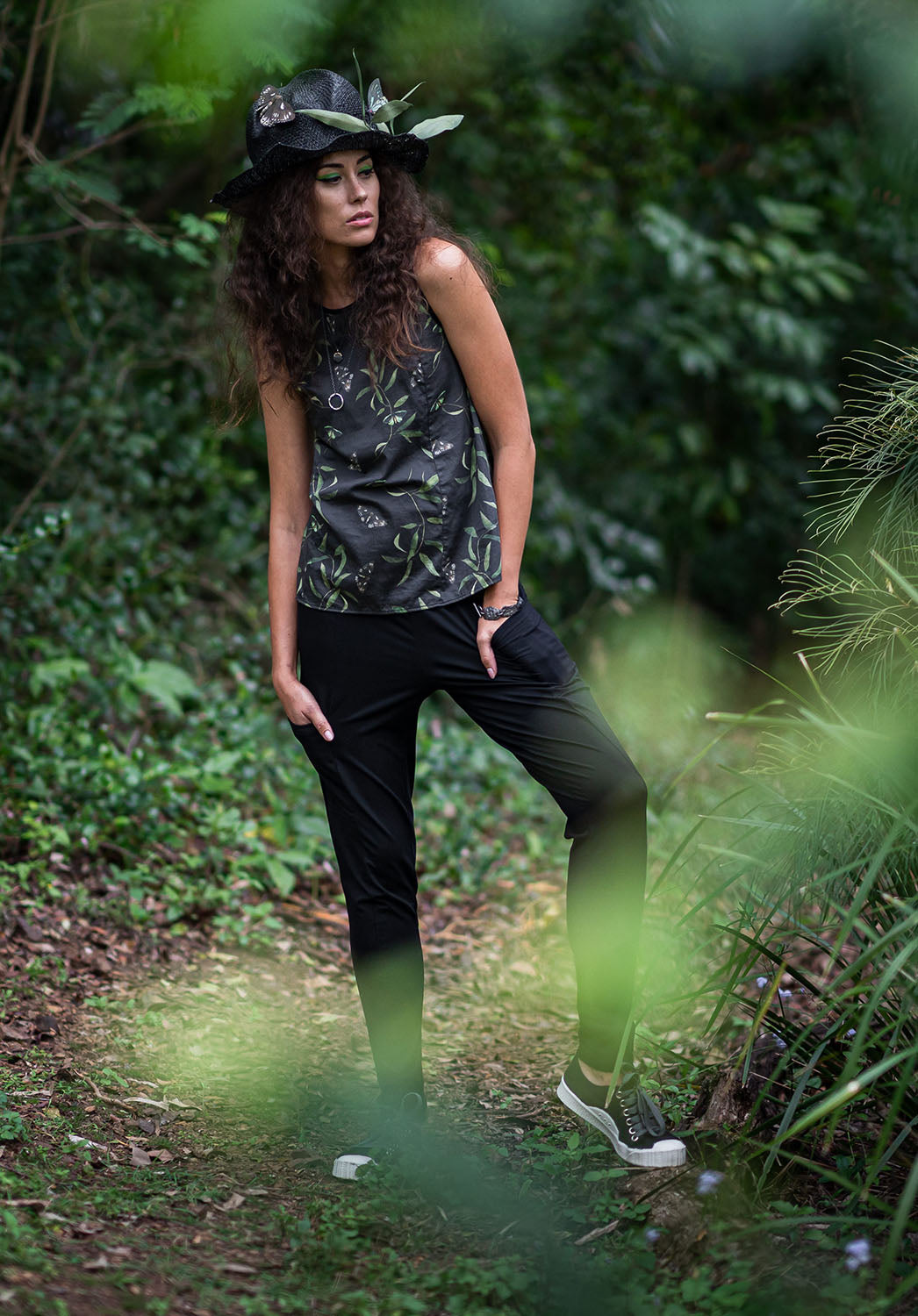 bamboo womens clothing, australian made fashion, black work pants
