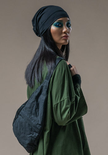 australian made black beanies, organic cotton clothes australian fabric