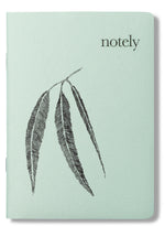 Leafy A6 Pocket Notebook (Set of 2) - Spearmint & Grey