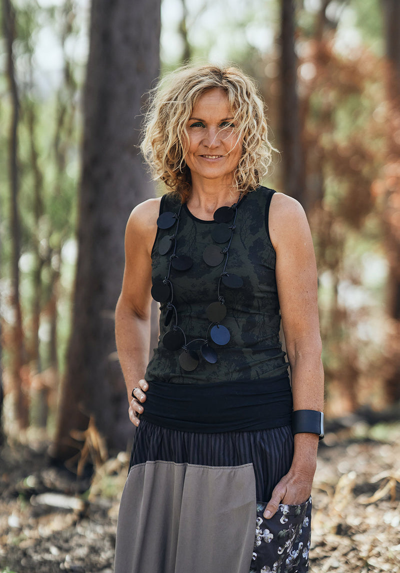 tencel cotton clothes Australian made, ethical skirts Australia