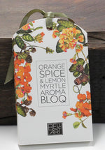 orange spice scent, aroma blocks