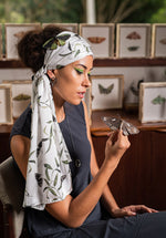 Paperwings silk scarf