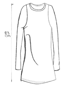 Plum tunic olive merino