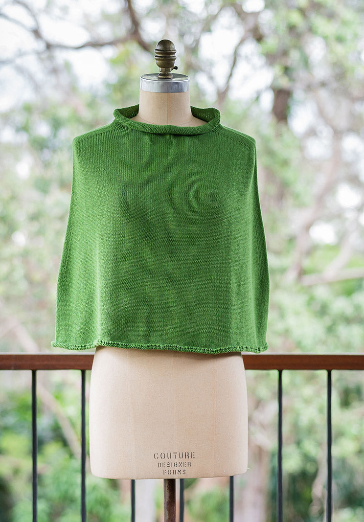 cotton poncho australia, ethical knitwear online, australian made fashion