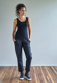 bamboo clothes, singlet tops, black singlet