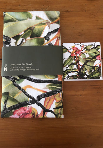 Sweedman's Mallee - Linen Tea Towel