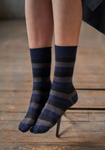 striped ethical socks Australia, coloured bamboo