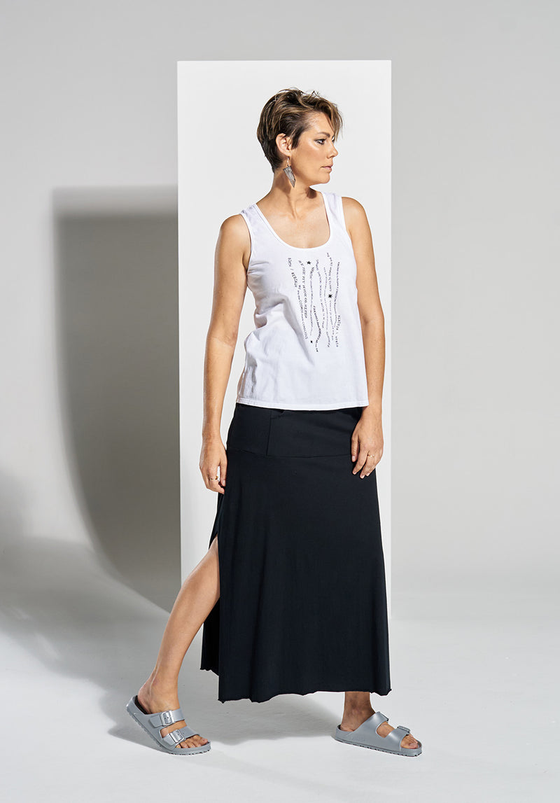 online cotton clothes, organic long skirt Australia