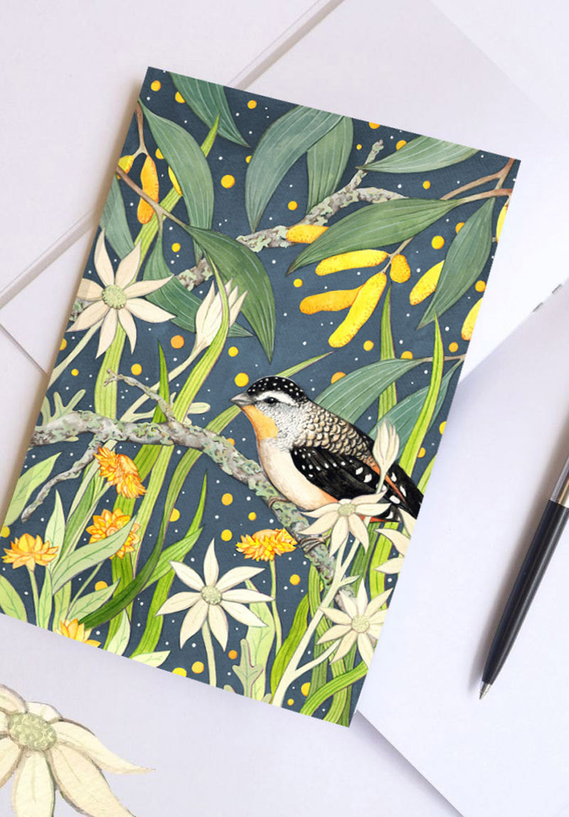 Spotted Pardalote Notebook - A5 blank