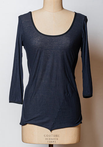 Swivel top indigo superfine cotton