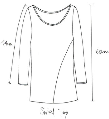 Swivel top indigo superfine cotton