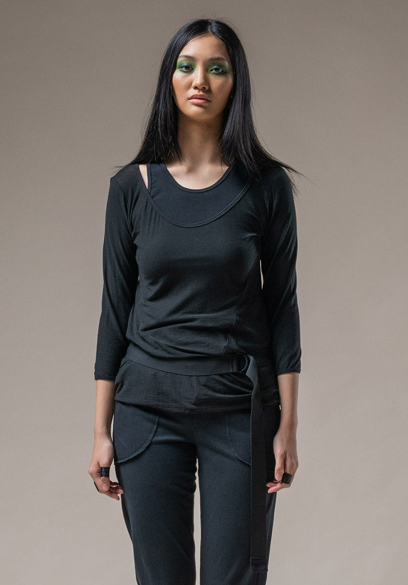 australian made clothing, black cotton top