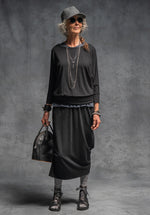black bamboo skirt, womens fashion australia