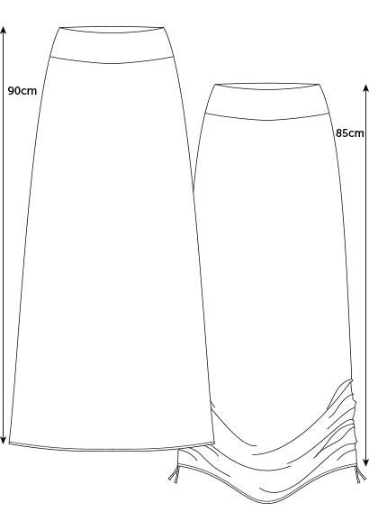 Wool Thea Skirt Ink