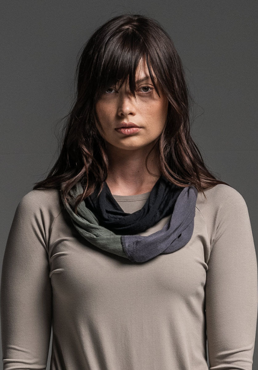 woollen knit fabric scarf, ethical clothing online Australia
