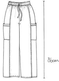 Montage pant grey cotton stripes