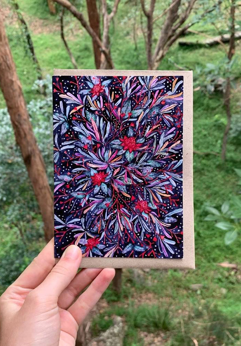 Australian Waratah Greeting Card