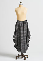 drawcord skirt, draping maxi skirts, cotton clothes online