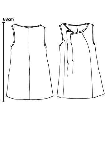 Diverge Top Black Egyptian Cotton