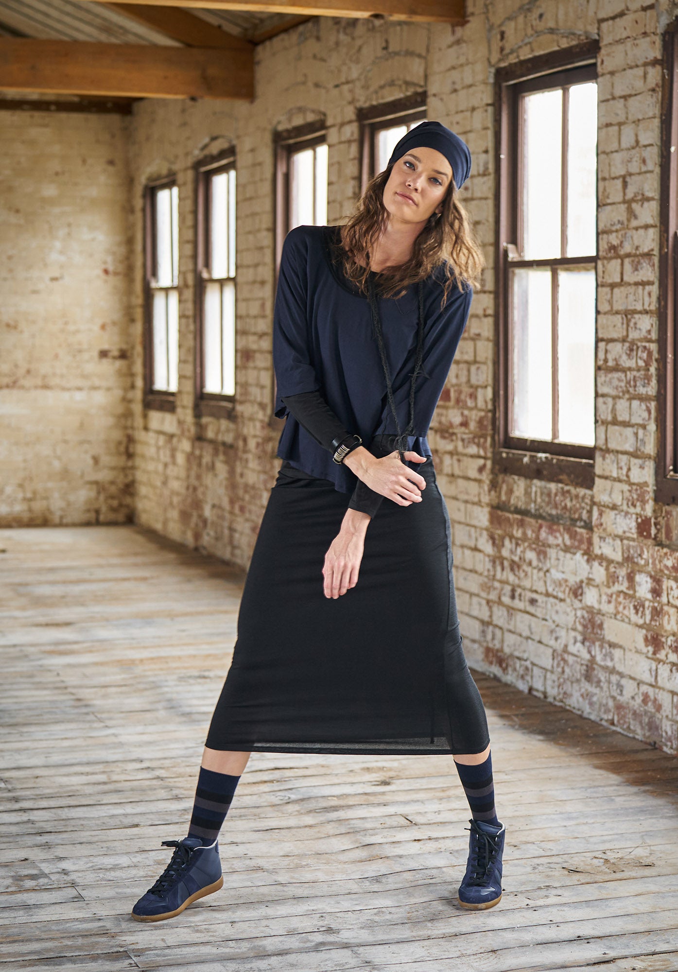 navy bamboo socks eco-friendly